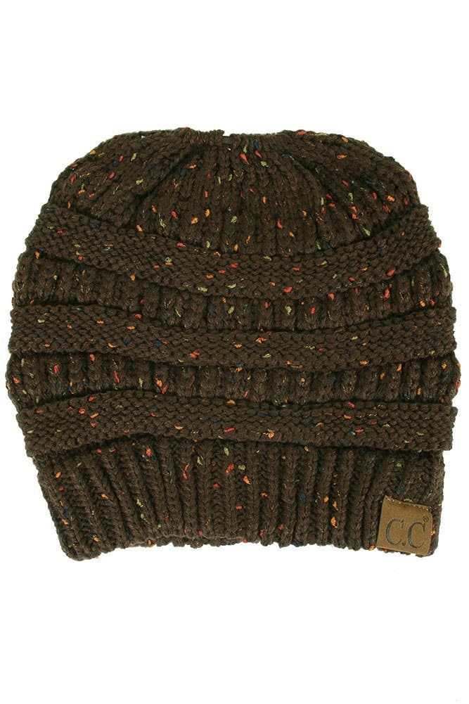Hana - Wholesale Beanie - Women's - C.C Confetti Ponytail Messy Bun Beanie39