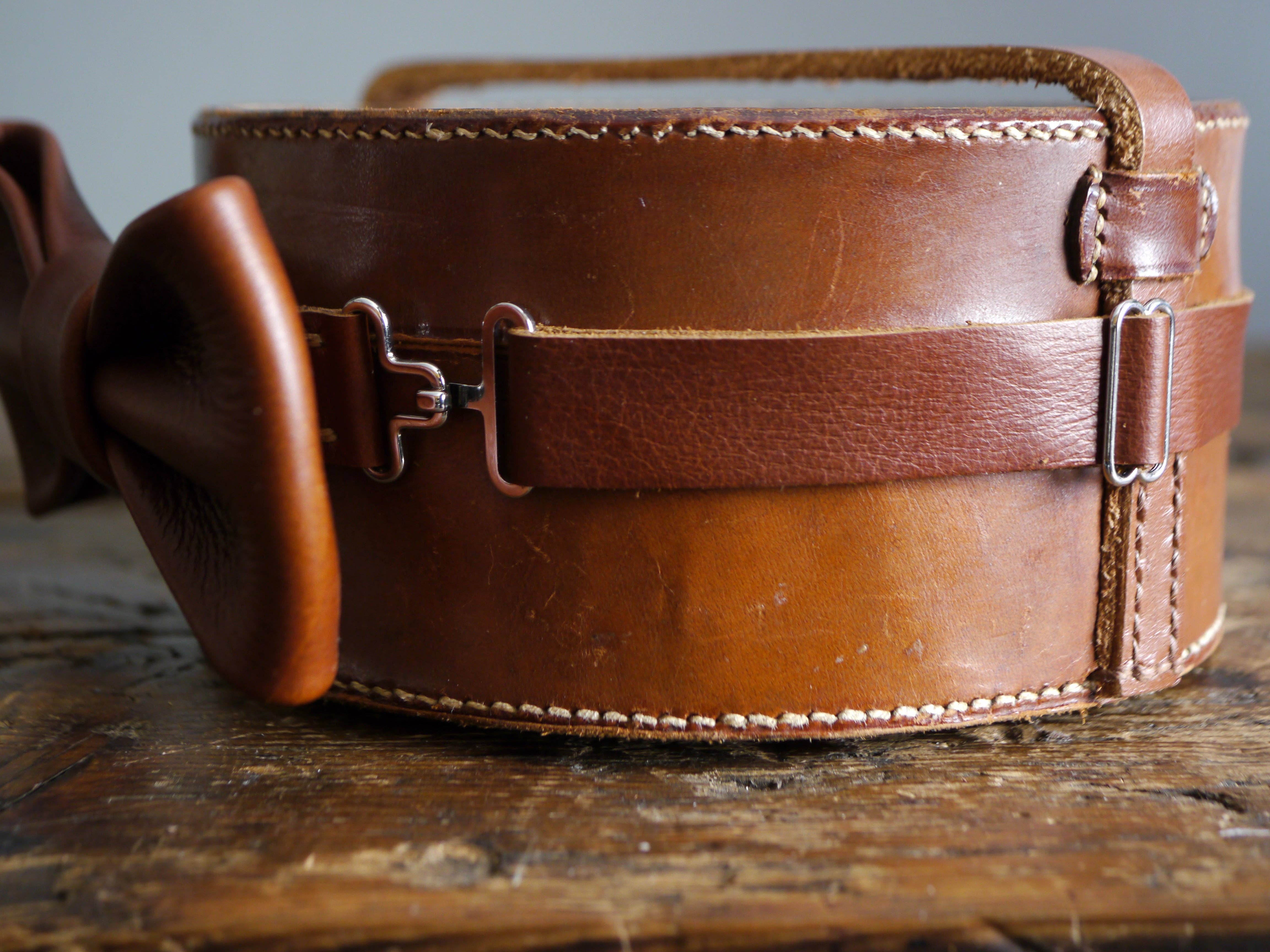 Kingsley Leather - Wholesale Bow Tie - Men's - Leather Bow Tie - Dark Tan5