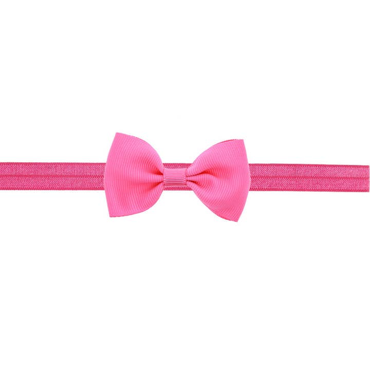 MyKids-USA® - Wholesale Fashion Headband - Baby - Newborn Baby Small Size Bow Patched Pattern Solid Color Elastic Headband15