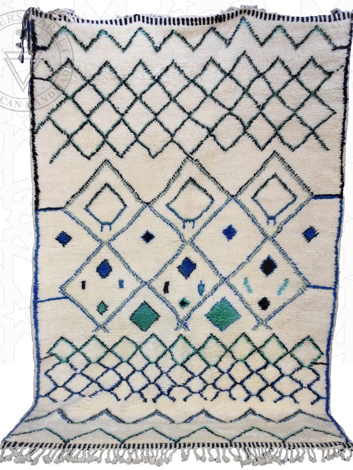 Tapete marroquino Beni Ourain por atacado de Berbers Market