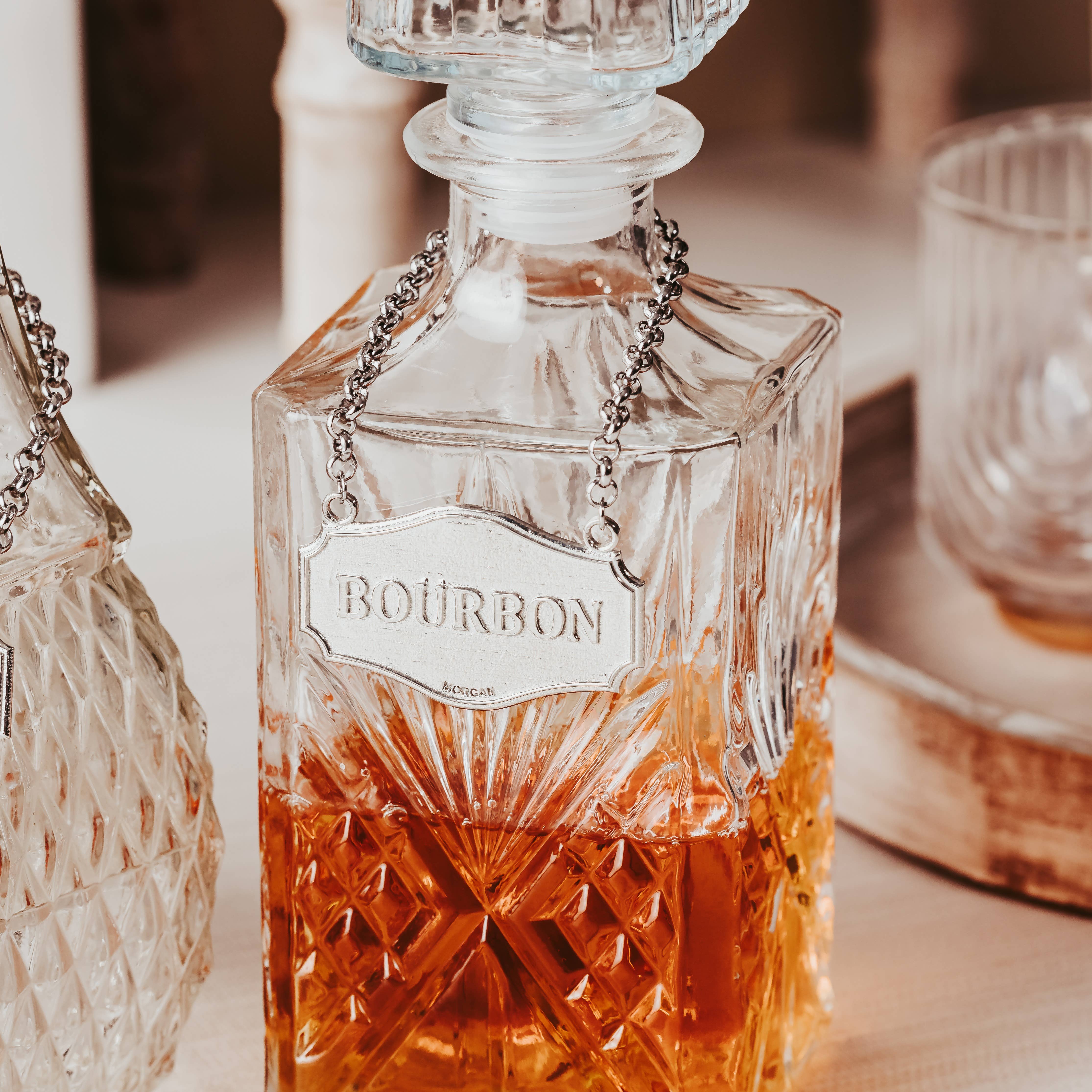 House of Morgan Pewter - Wholesale Decanter - Decanter Tags - Whiskey - Bourbon - Vodka - Gin - Scotch10