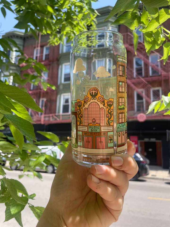 Chicago Northish Side 20oz Lan Glass | lojas, comboio e feijão por atacado de Cheerware