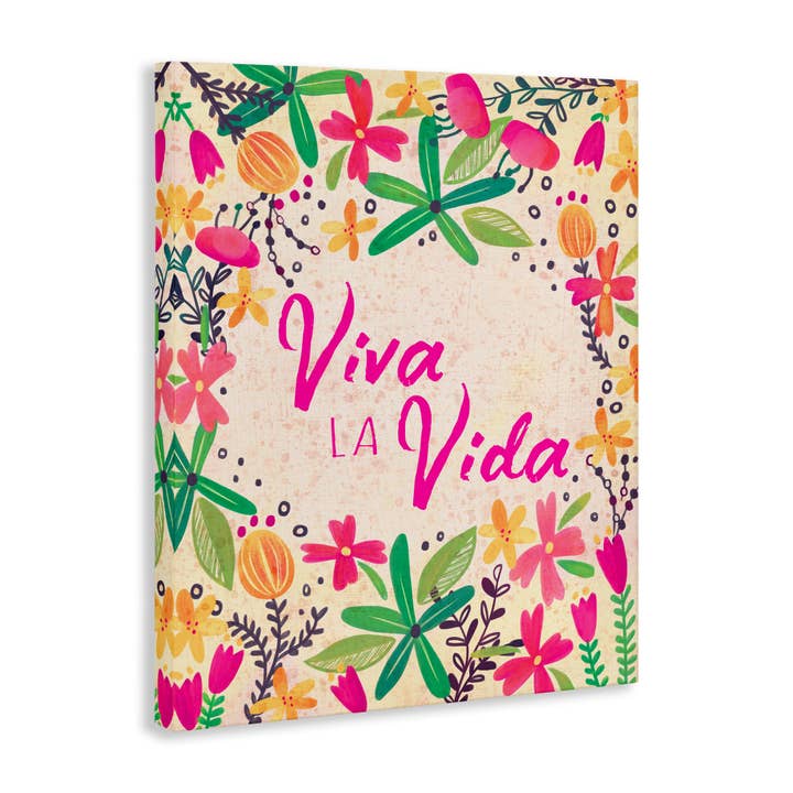 Stupell Industries - Wholesale Wall Decor - Kids & Baby - Viva la Vida Flores Tropicales Canvas Wall Art9