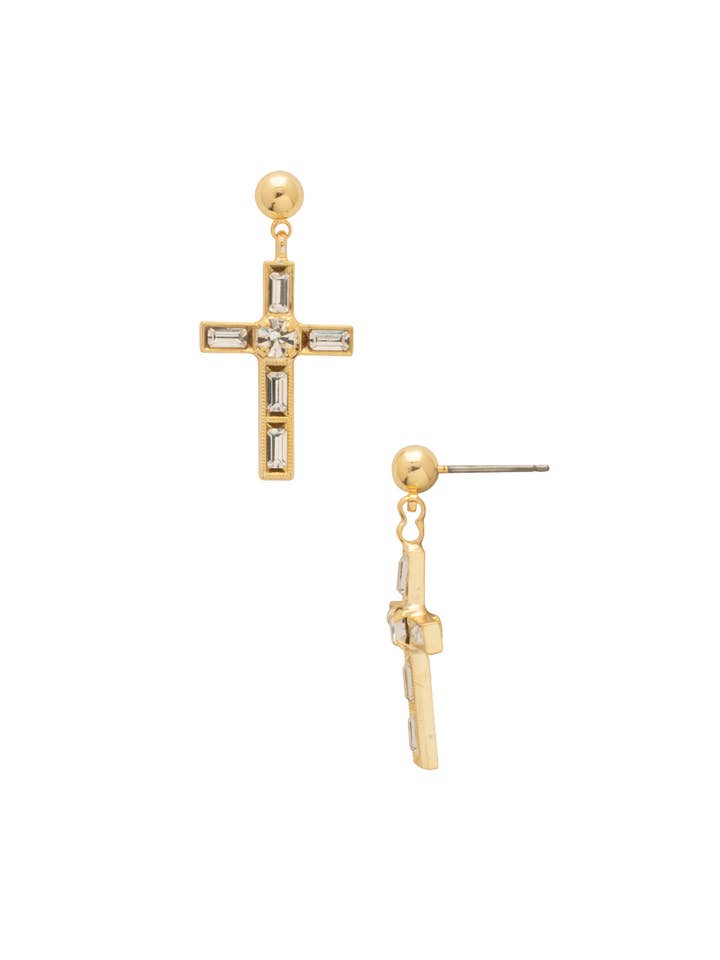 Pendientes Colgantes de Cruz - EEX6BGCRY para venta al por mayor de Sorrelli