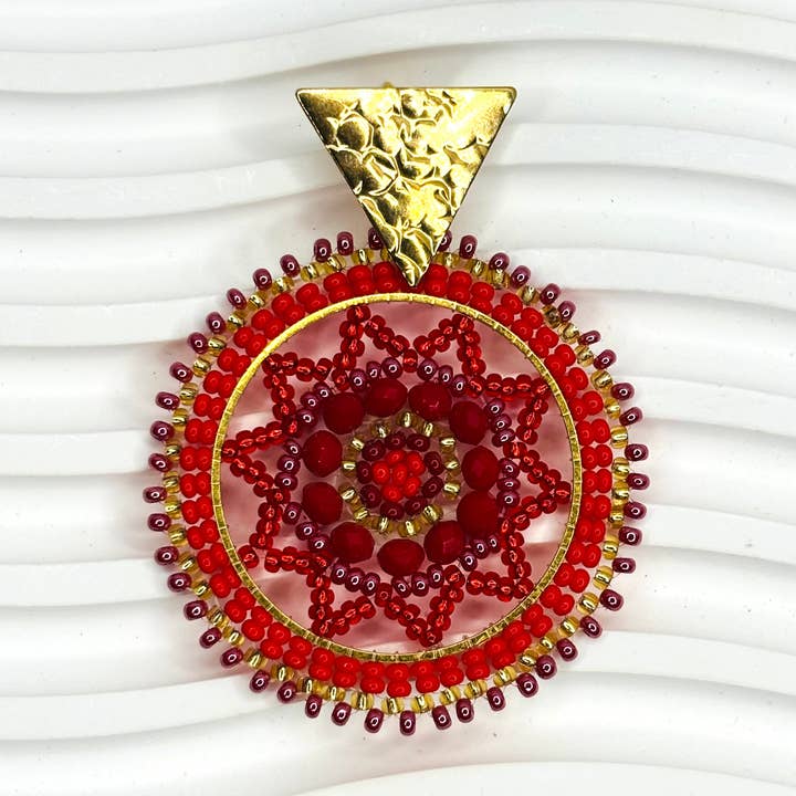 ✨ Mirna Round Earrings ✨ for wholesale by Bellalu Jewelry and Accessories