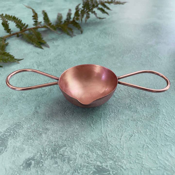 The Natural Paper Company - Wholesale Sealing Wax - Double Handle Wax Melting Spoon - Solid Copper | Handmade