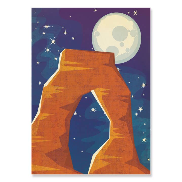 30514 Postcard 5x7 Delicate Arch Night Sky for wholesale by Erthpeople