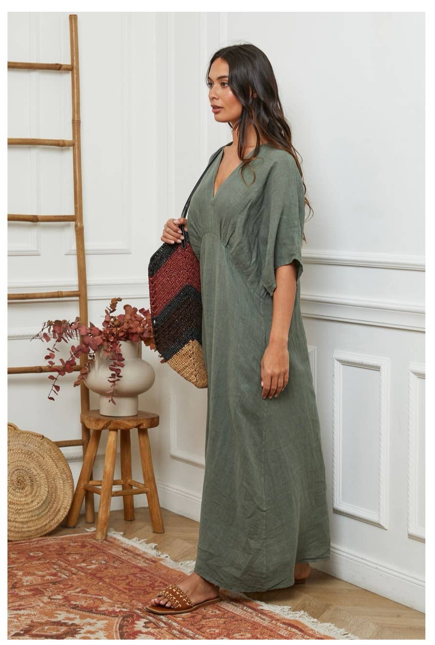 LÉA & LUC - Wholesale Dress - Women's - 100% linen dresses REF. 103030