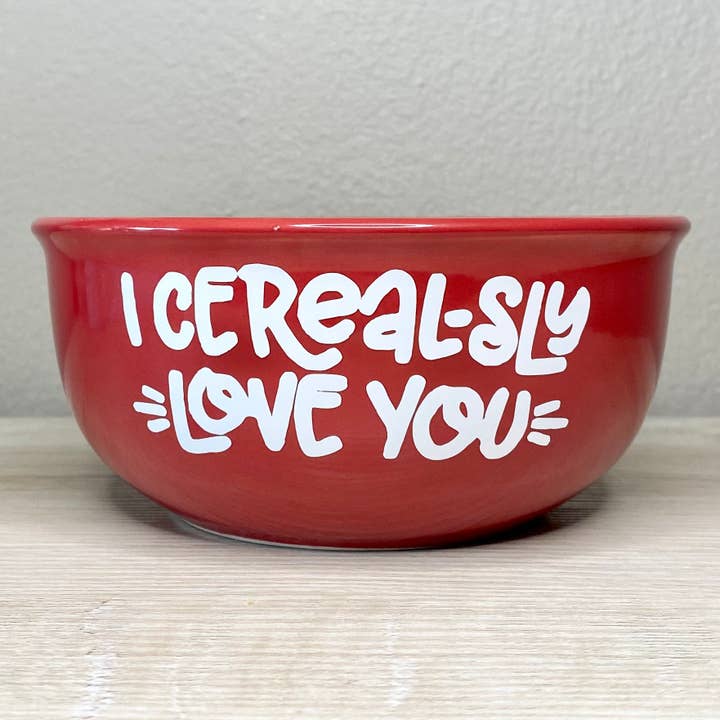 Oak Vine Designs - Wholesale Bowl - I Cerealsly Love You Personalized Cereal Bowl