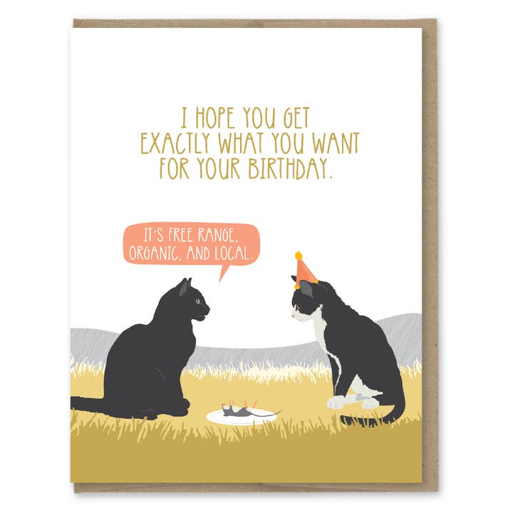 Modern Printed Matter - Wholesale Birthday Card - Organic Mouse Birthday Card