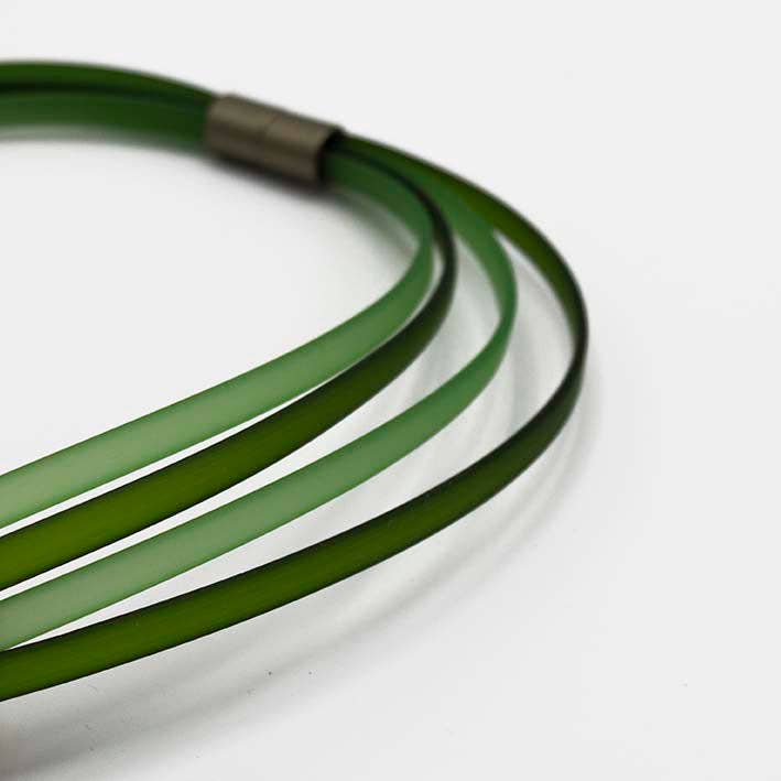 Rubber chain, ribbon, Military green for wholesale by FATES, style with a story