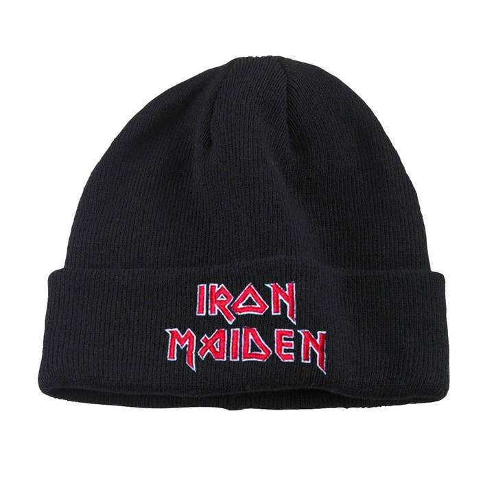 Iron Maiden - Maiden Stacked - Cuff Beanie for wholesale by Manic Merch