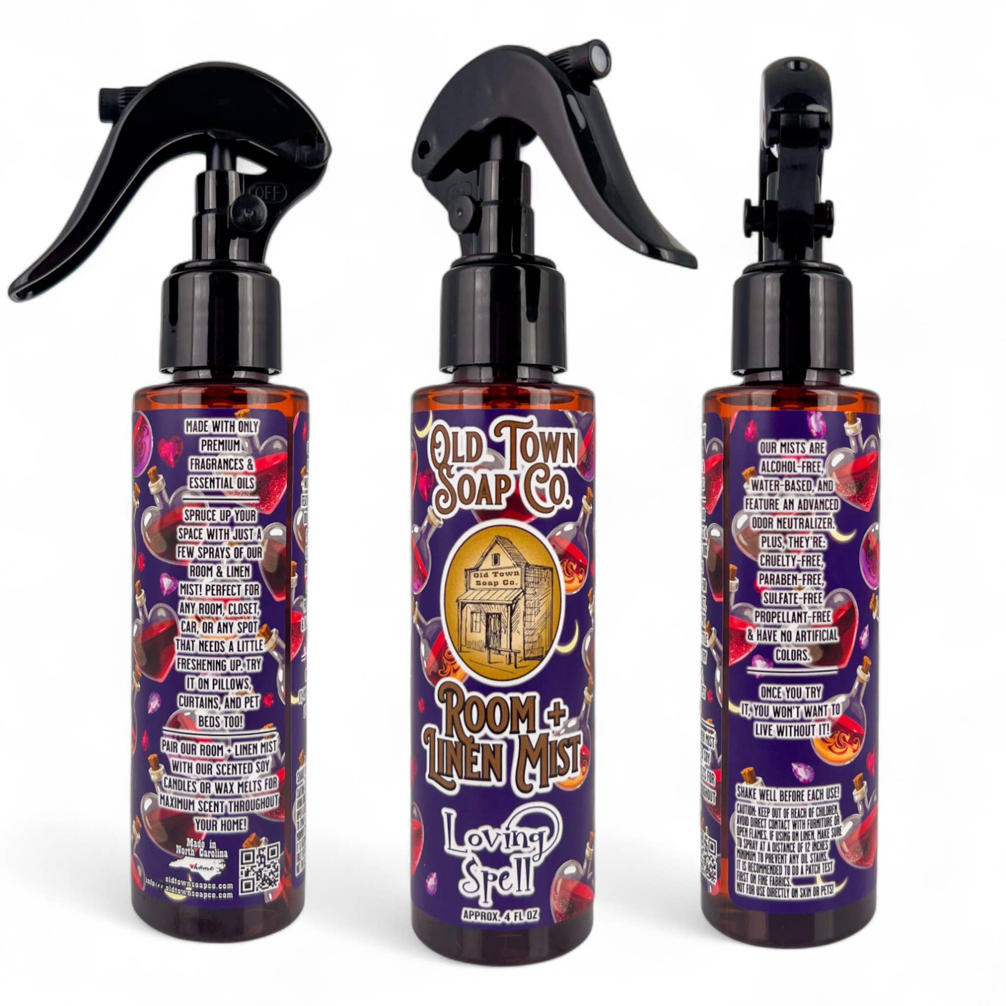 Old Town Soap Co. - Vendita all'ingrosso Spray per tessuti e ambienti - Room + Linen Mist - 14 Fragranze - Rinfresca la tua stanza6