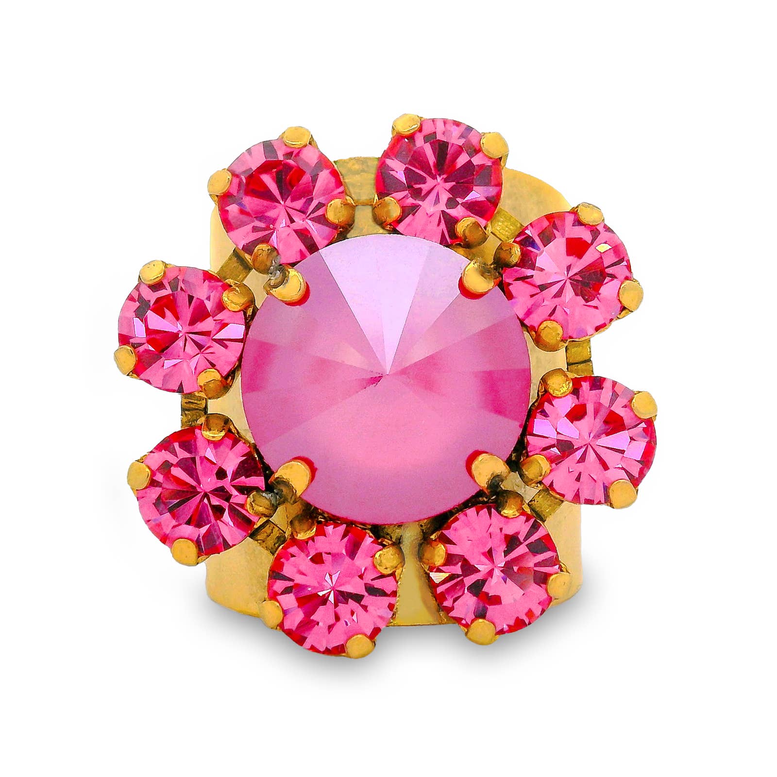 TOVA - Wholesale Multi-Stone Ring - Twiggy Plus Ring in Rose