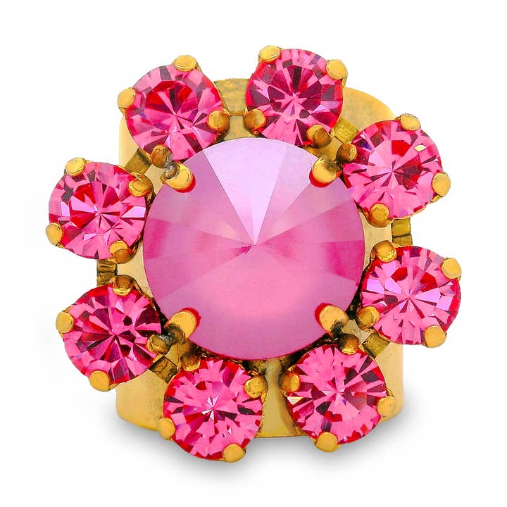 TOVA - Wholesale Multi-Stone Ring - Twiggy Plus Ring in Rose0