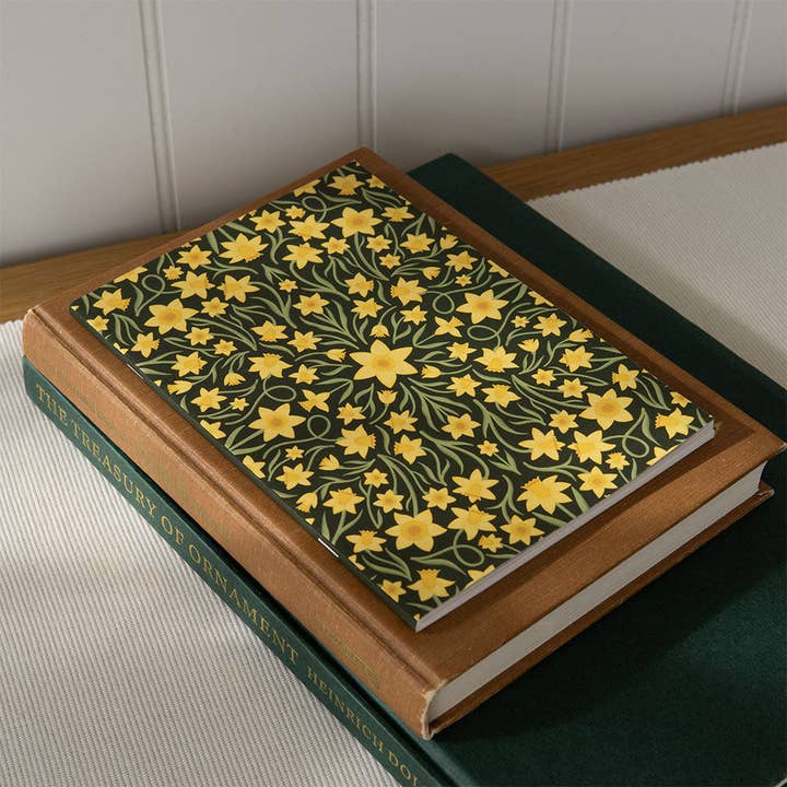 Heritage Daffodils A5 Floral Softcover Notebook for wholesale by Maz Leyden