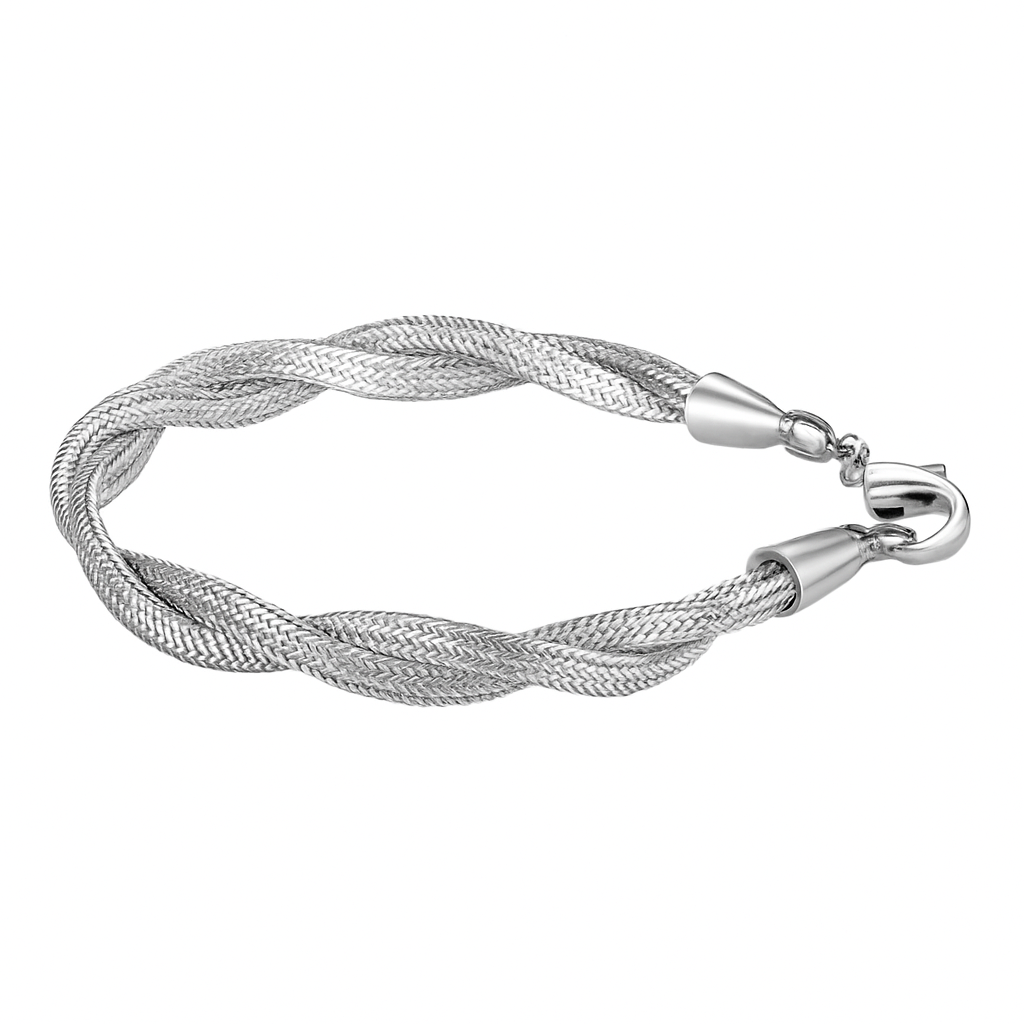 Gemscape UK - Vente Bracelets maillon et chaîne - Bracelet Chaîne Serpent Argent Torsadé pour Femme – Ajustable5