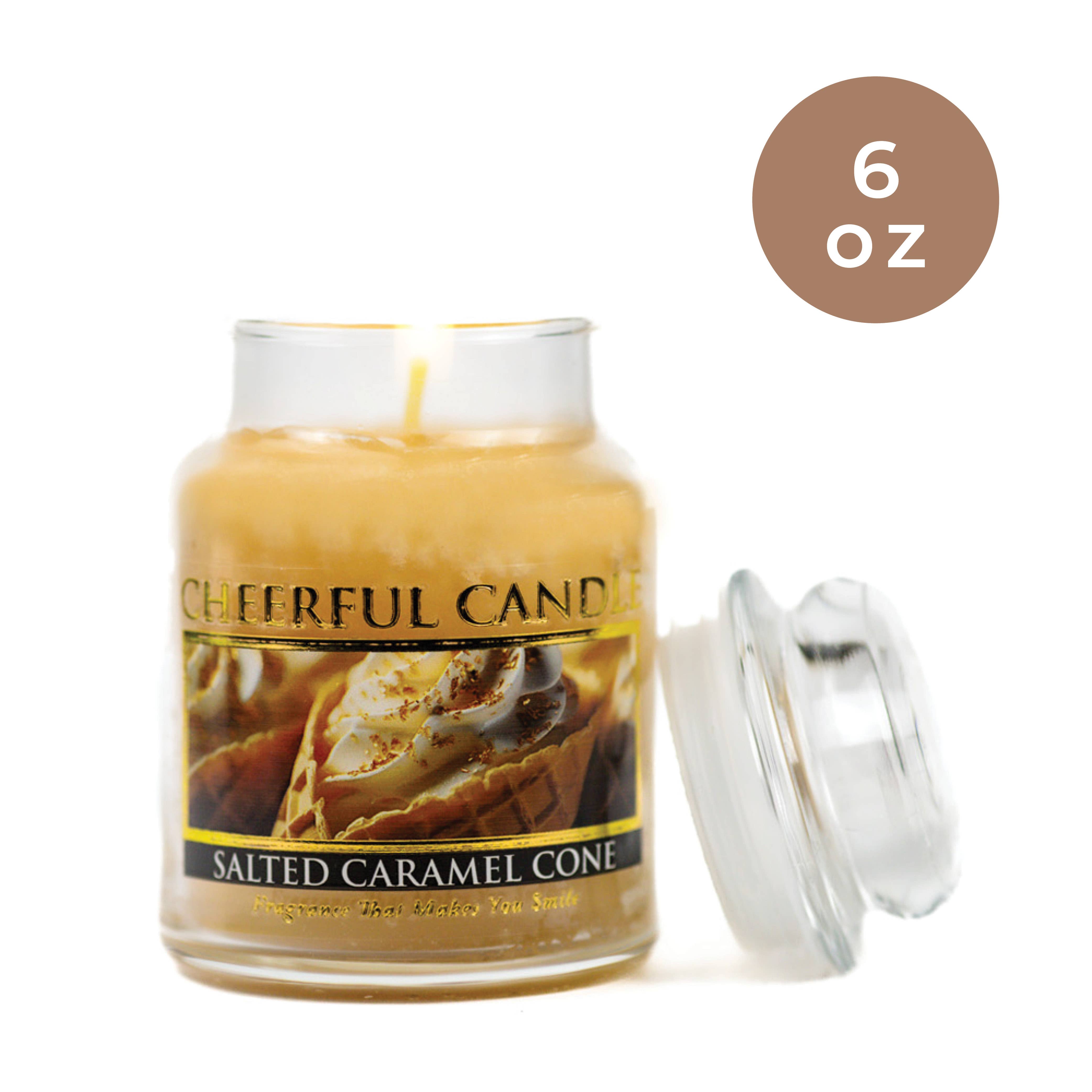 A Cheerful Giver - Wholesale Jar/Filled Candle - Cheerful Candle (6oz.) – Salted Caramel Cone1