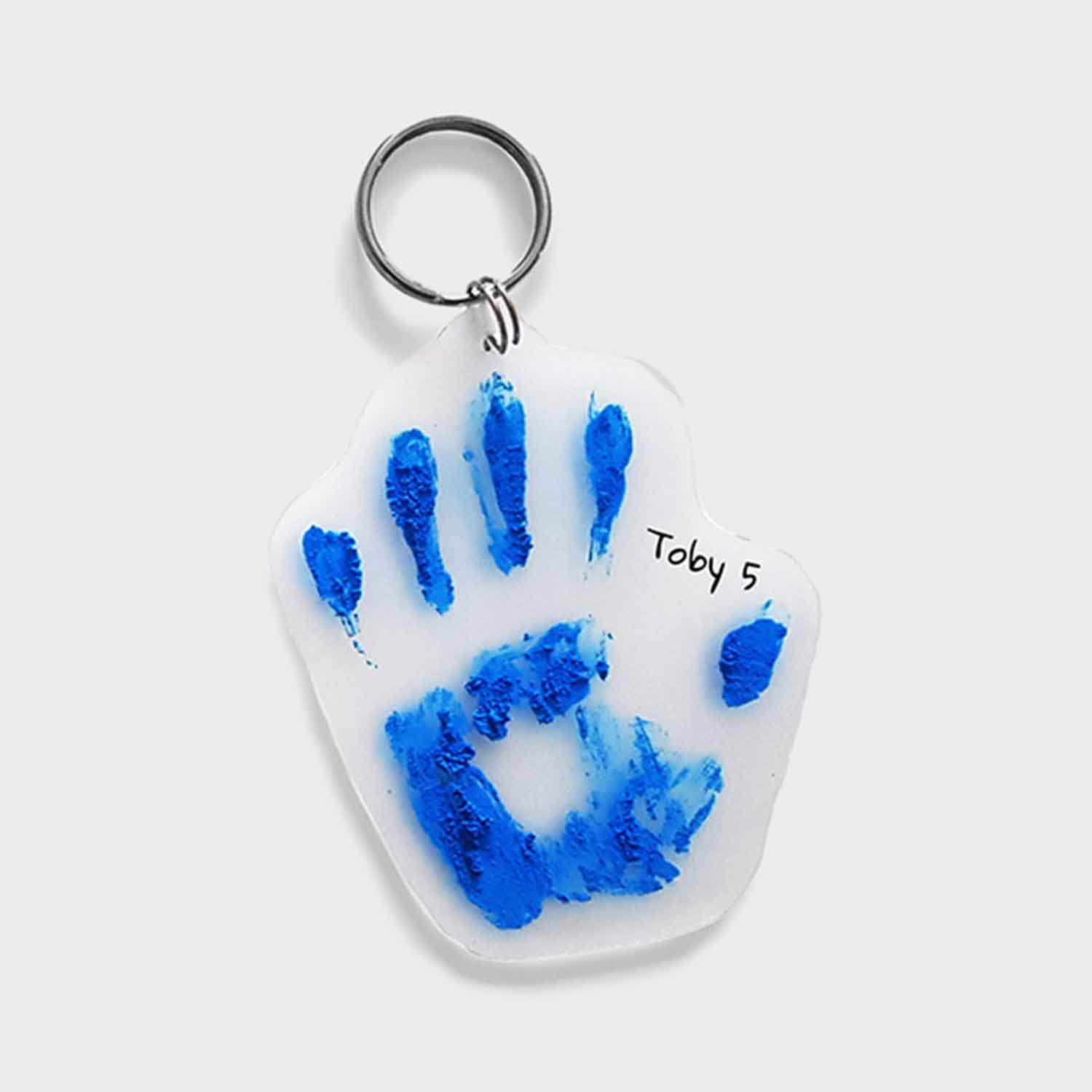 Pikkii – wholesale DIY craft kit – Hand Print Shrink Key Chain Kit | DIY Personalized Keyring6