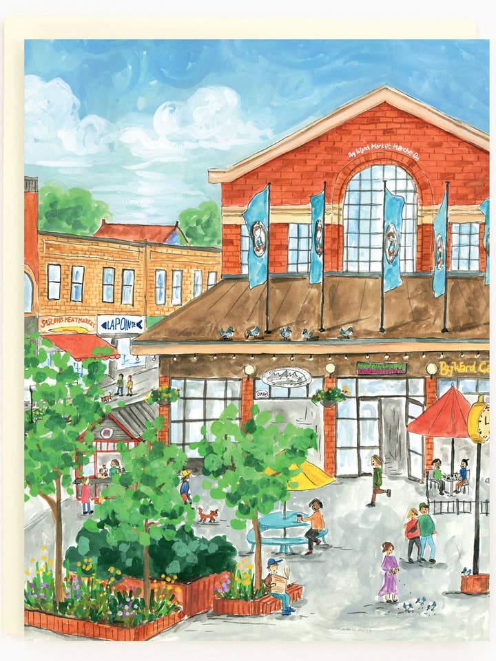 Ottawa Byward Market Summer Card for wholesale by The Paperhood