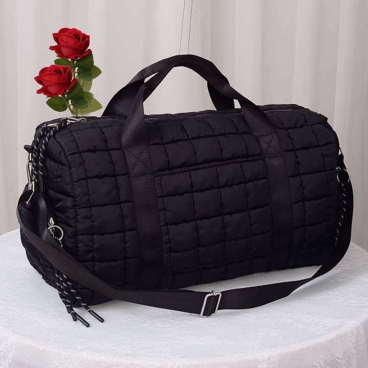 MiMi Wholesale - Wholesale Weekender Bag - Women's - QP774 Quilted Puffer Weekender/Duffel Bag25