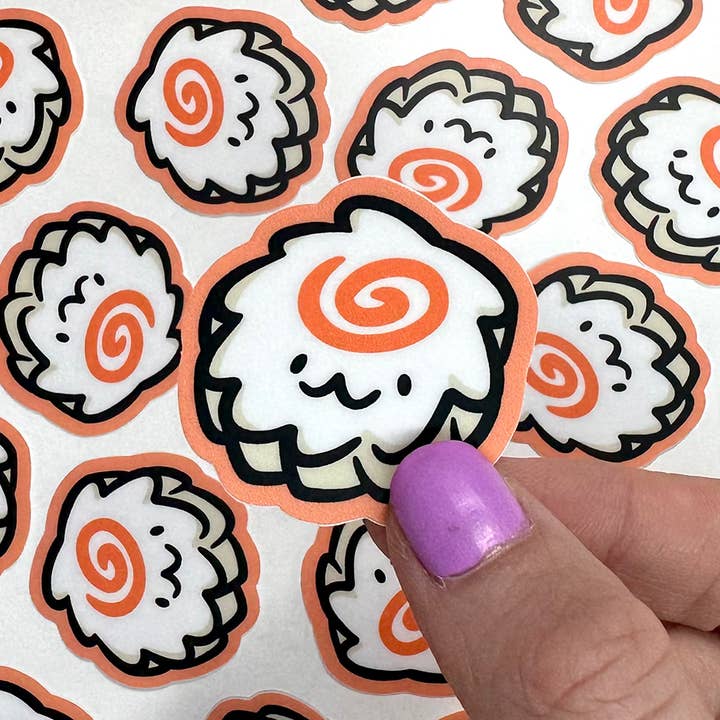 Mini autocollant en spirale pour gâteau de poisson pour la vente par Shop Emily M
