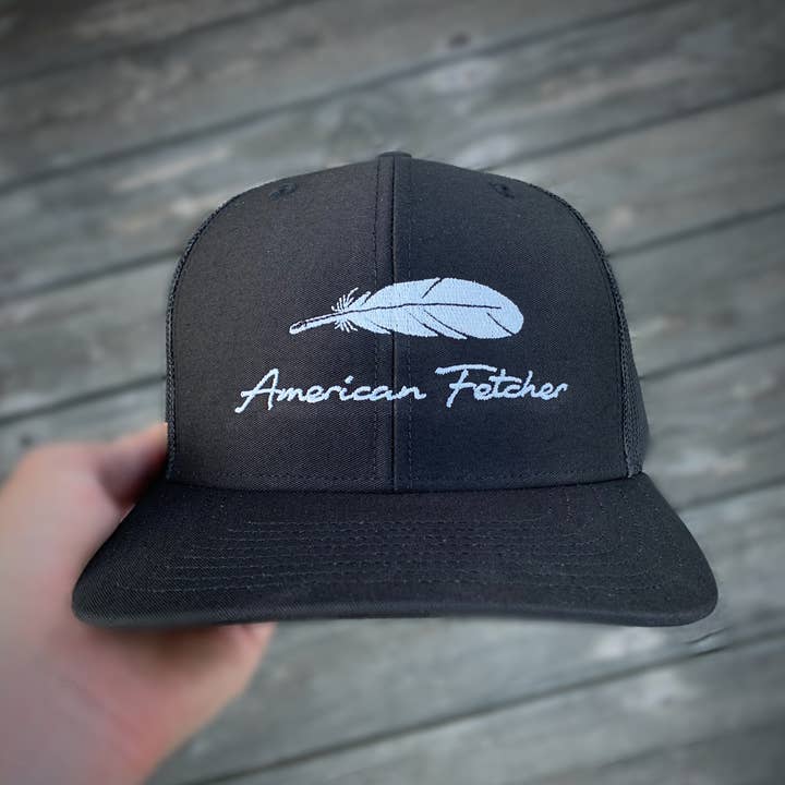 American Fetcher - Wholesale Trucker Hat - Unisex - All Black — Feather0