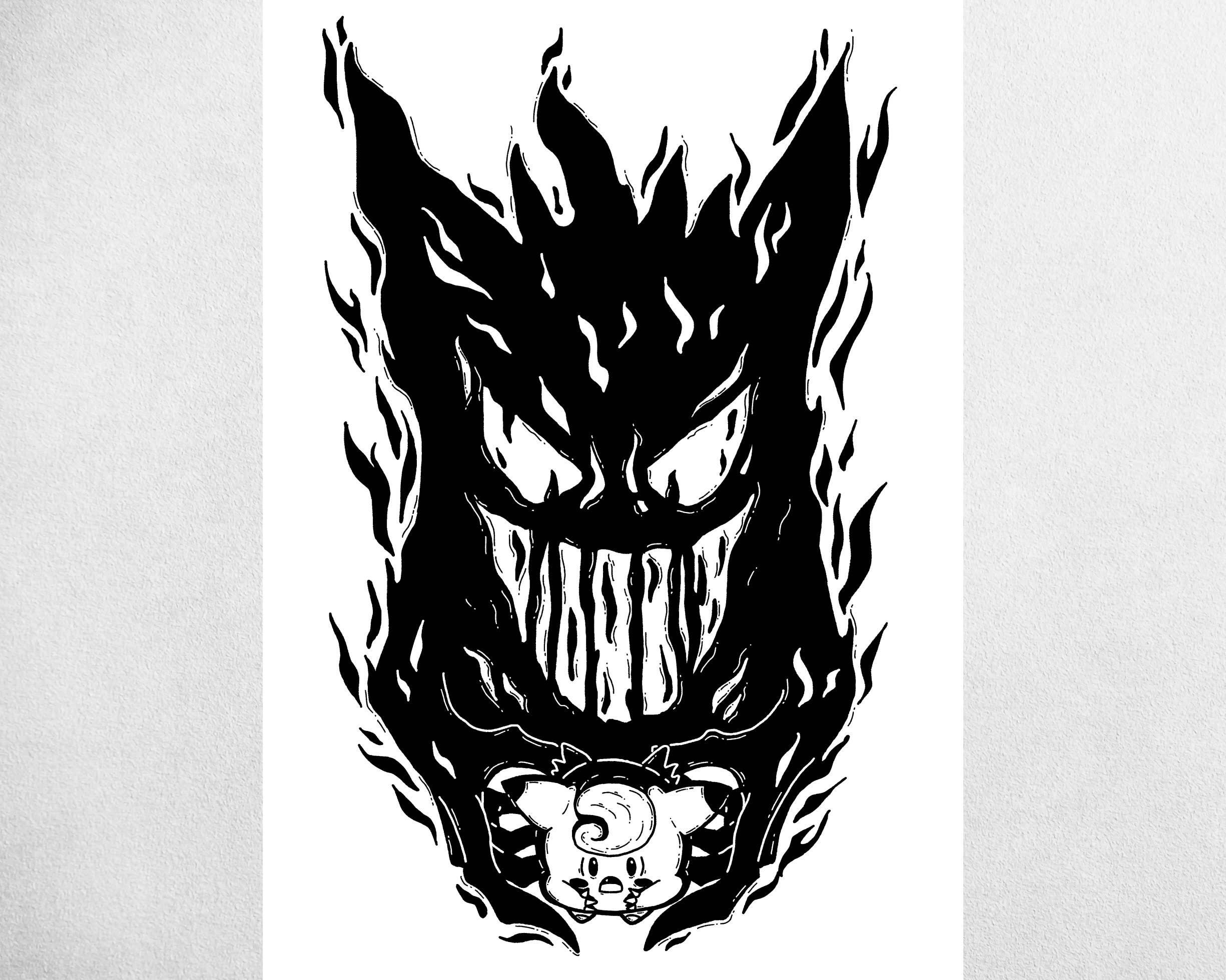 MechanicalPen - Venta al por mayor Ilustración - Póster con estampado artístico de Pokémon de Gengar Shadow of Clefable0