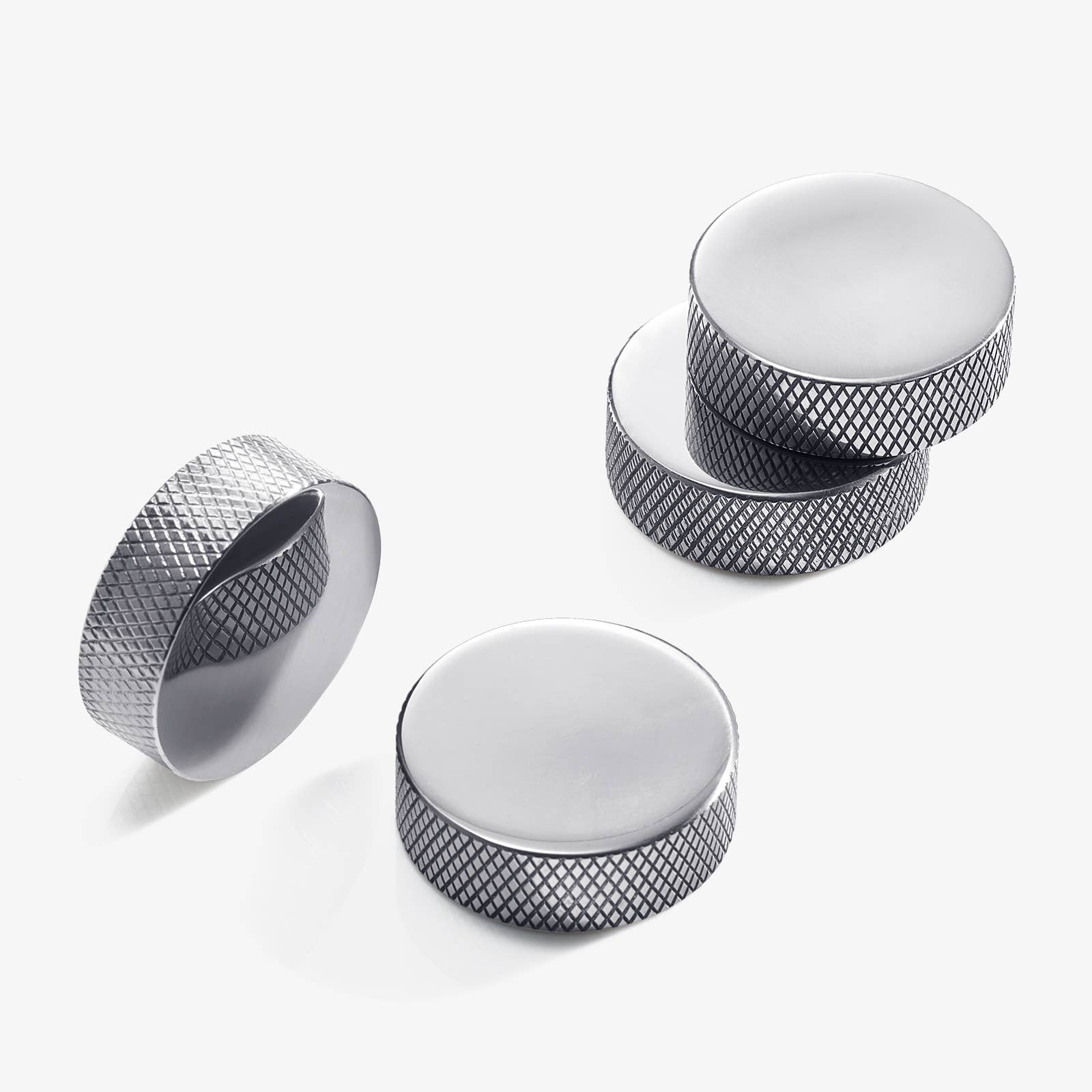 The Wine Savant /  Khen Glassware - Wholesale Drink Chilling Cubes - Hockey Whiskey Stones 7pcs Set | 4 stones, tongs, 2 glasses7