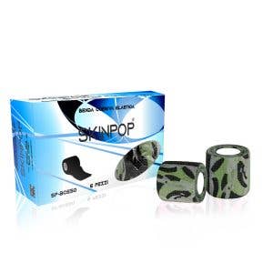 Tattoo Defender - Wholesale Tattoo Ointment/Care - Skinpop Military Green Cohesive Bandage 6 pieces0