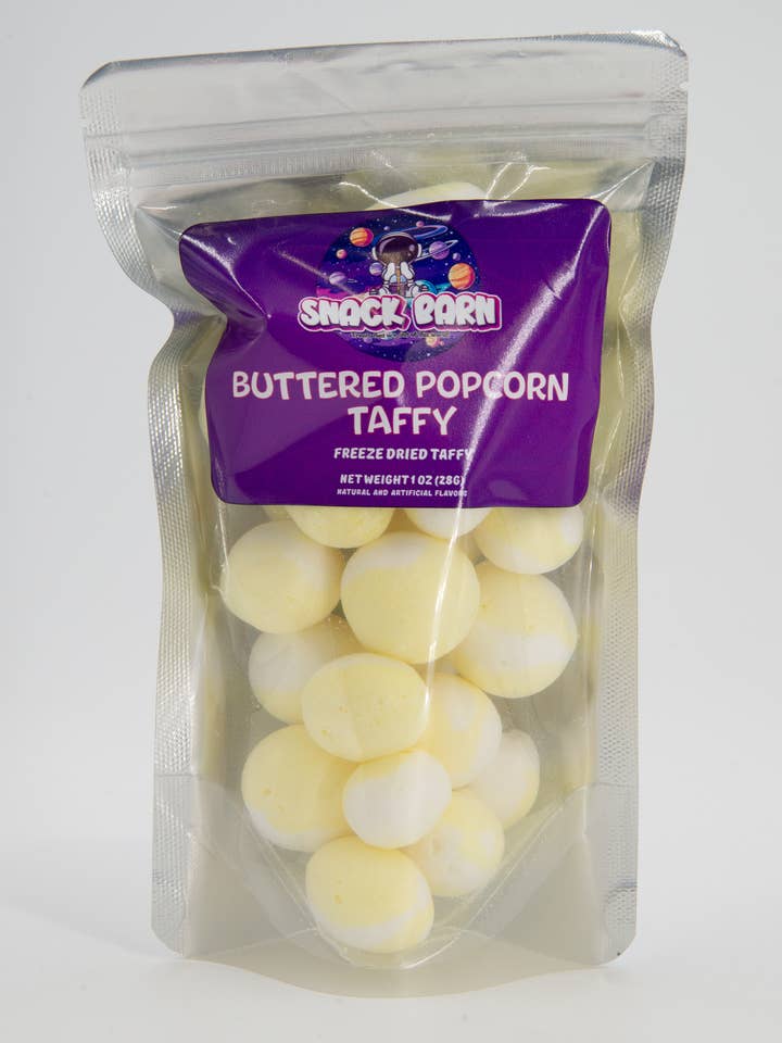 Popcorn Taffy Frystorkad för wholesale av Snack Barn