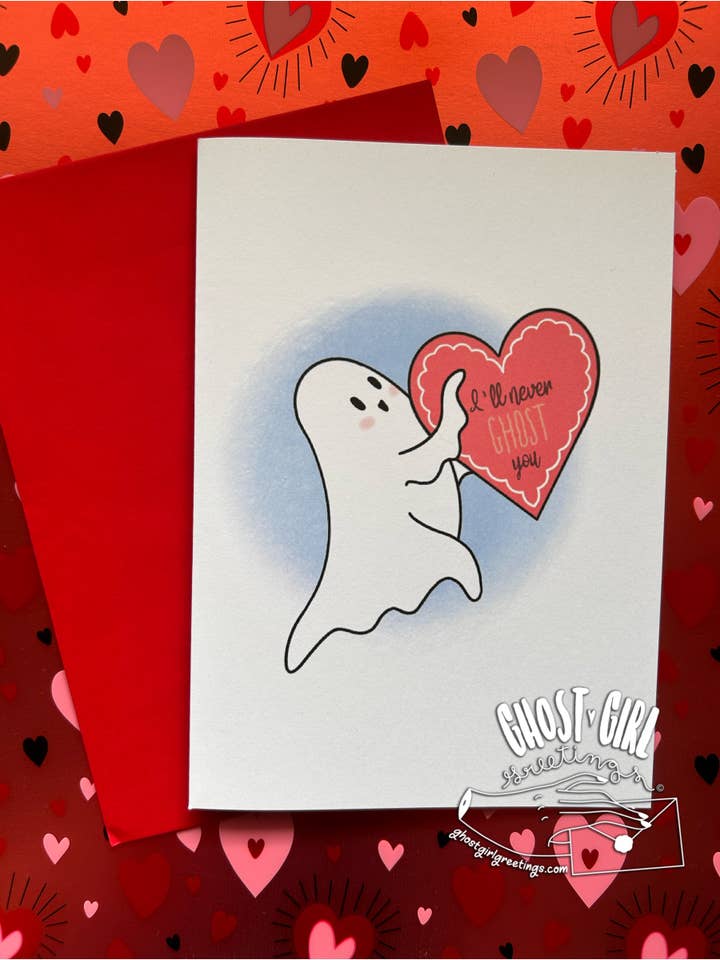 Valentine- Eu nunca vou te fantasma por atacado de Ghost Girl Greetings