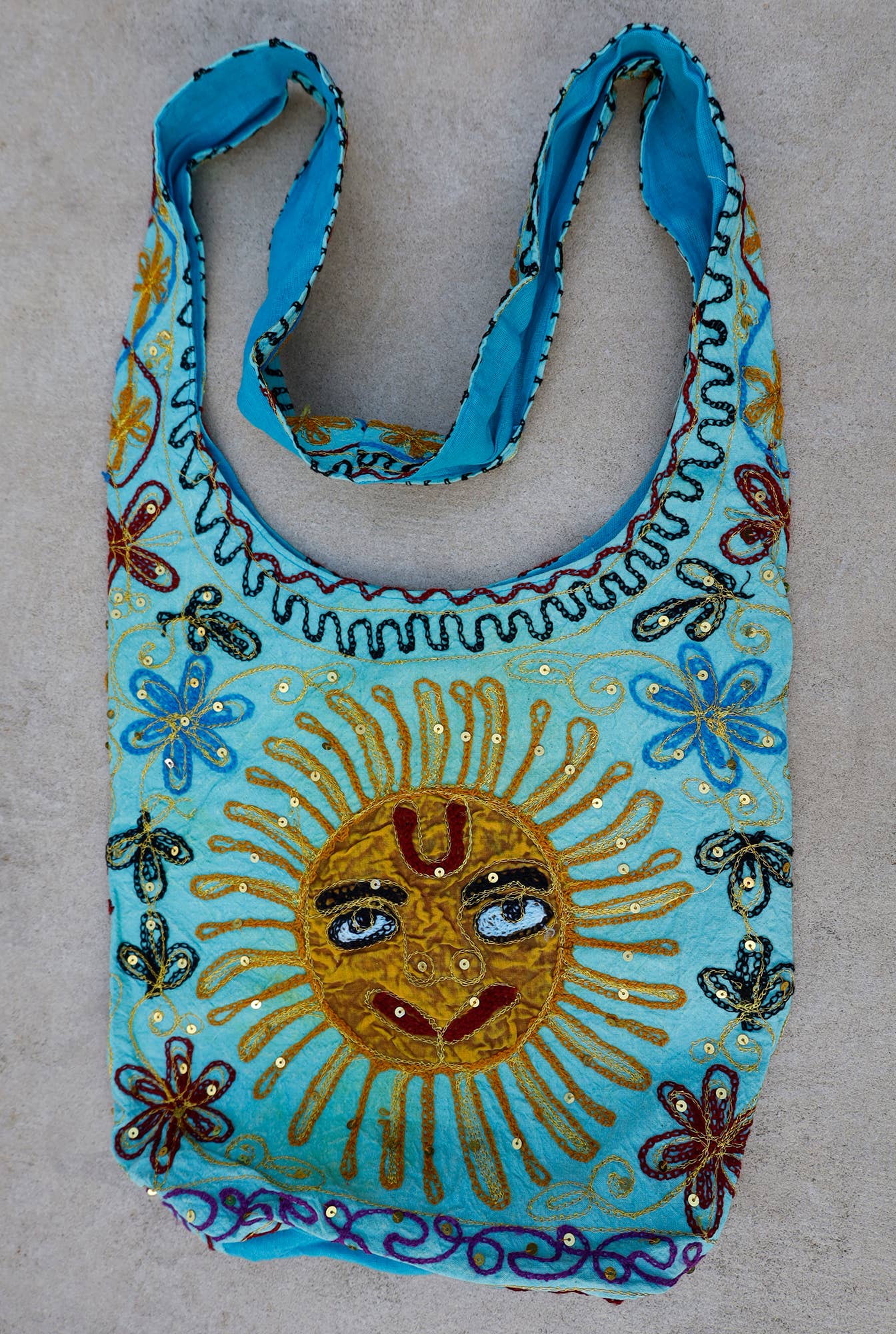 Lungta Imports - Wholesale Crossbody Bag - Women's - Sun Patch Bohemian Hippie Sling Crossbody Bag6