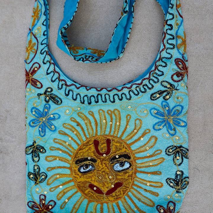 Lungta Imports - Wholesale Crossbody Bag - Women's - Sun Patch Bohemian Hippie Sling Crossbody Bag6
