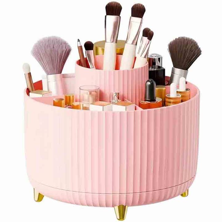 Kiyo Home - Wholesale Makeup Storage Box - Rotating Makeup Organizer2