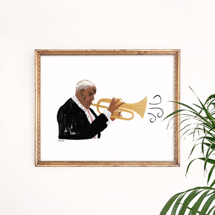 On Lane Avenue – wholesale Konsttryck – ”Trumpetspelare” Giclée Fine Art Tryck