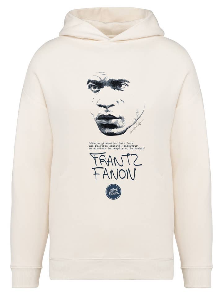Frantz Fanon I Le sweat-shirt à capuche oversize unisexe pour la vente par UNITED SOULS
