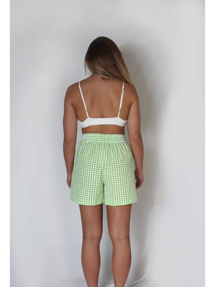 Moist Sweats – wholesale Shorts – Dam – Sheersucker kalsonger - Grön