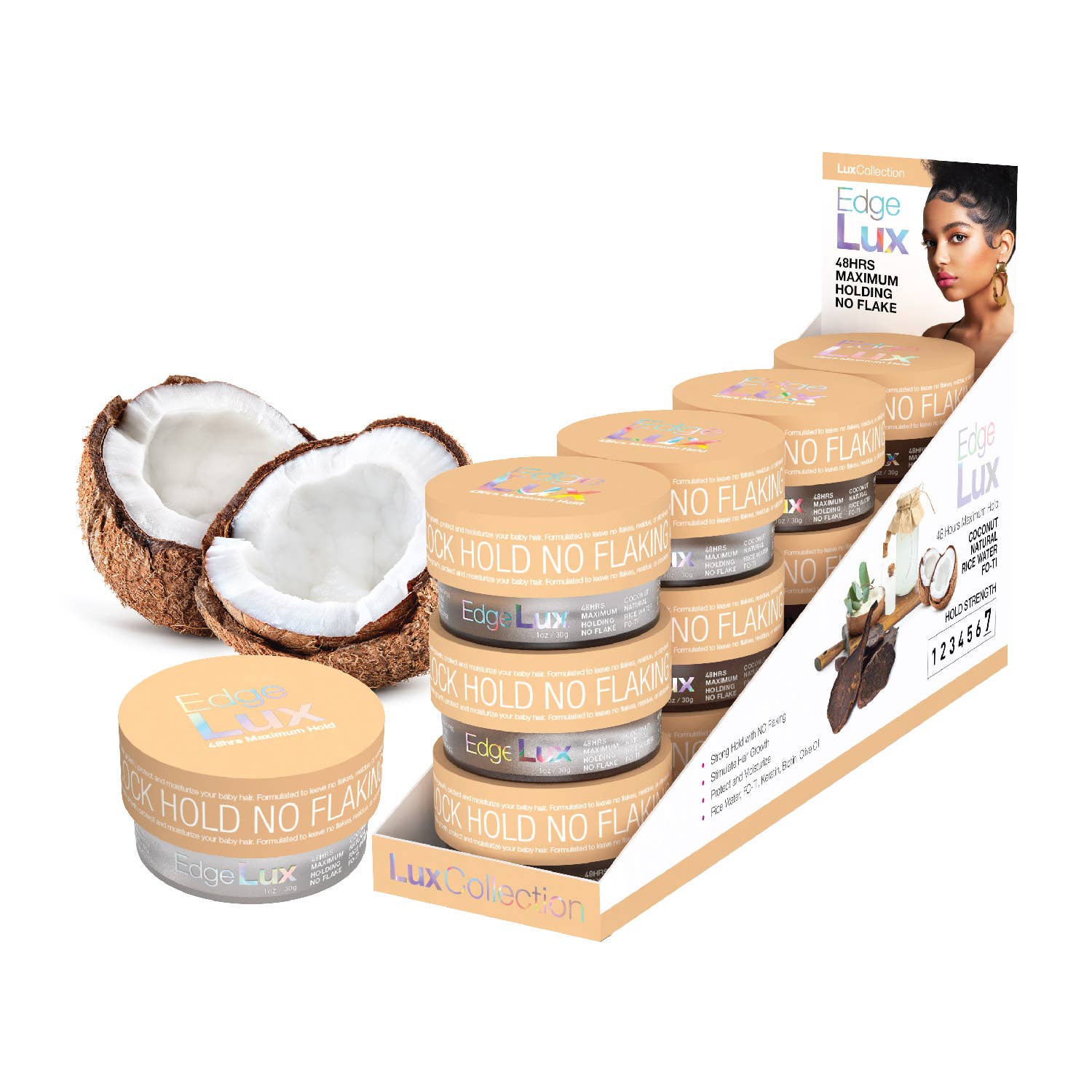 SM Beauty LLC - Wholesale Hair Styling Gel/Mousse - Lux Collection Edge Lux Edge Control Wax 48Hour Maximum Hold11