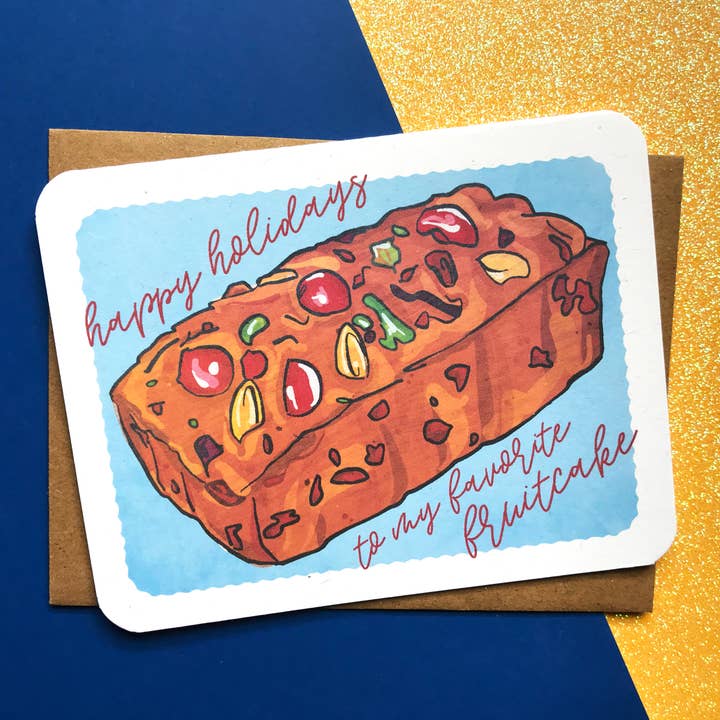 TheThirdArrow - Wholesale Season's Greetings Card - Favorite Fruitcake Holiday Card