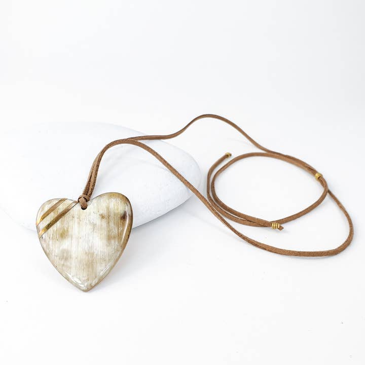 New Engravable Open Your Heart Necklace - Natural for wholesale by Love Is Project