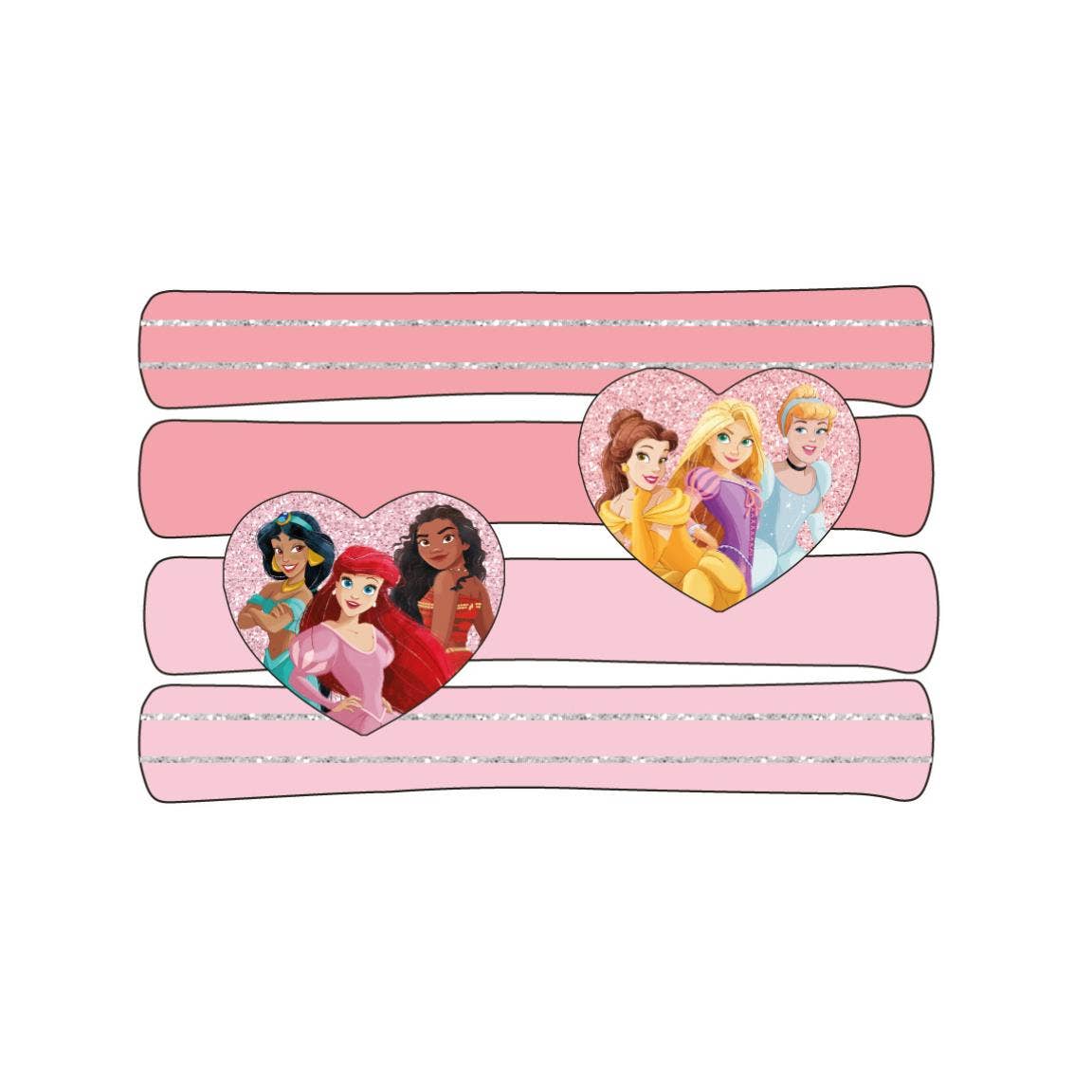 Mastoys, S.L. – Clips para cabelo - Criança por atacado – Conjunto de 4 acessórios para cabelo Princesas Disney1