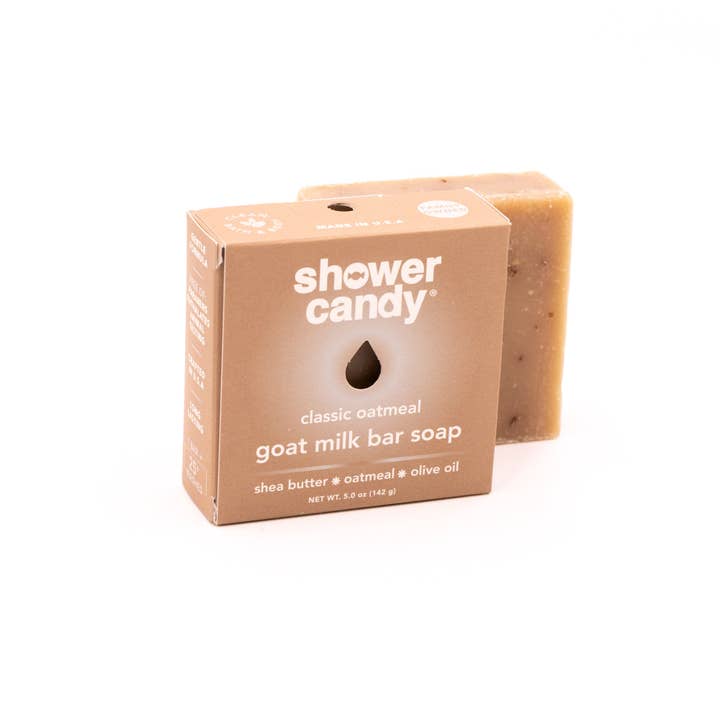 Shower Candy Classic Oatmeal Goat Milk Bar Soap – Gentle Hydrating Cleanse for wholesale by Shower Candy
