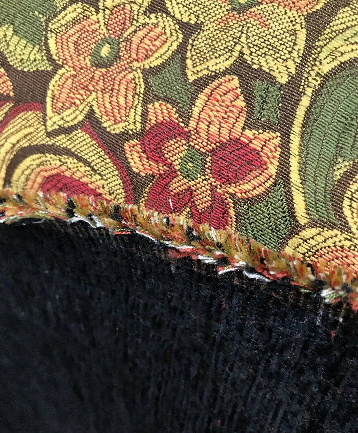 Fancy Styles Fabric - Venta al por mayor Tela - Tela de tapicería de brocado y damasco floral de diseñador - Hecha en Bélgica - Marrón6