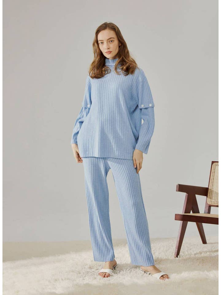 NAP - Vente Ensemble de vêtements d'intérieur – femme - Ensemble en cachemire à manches détachables