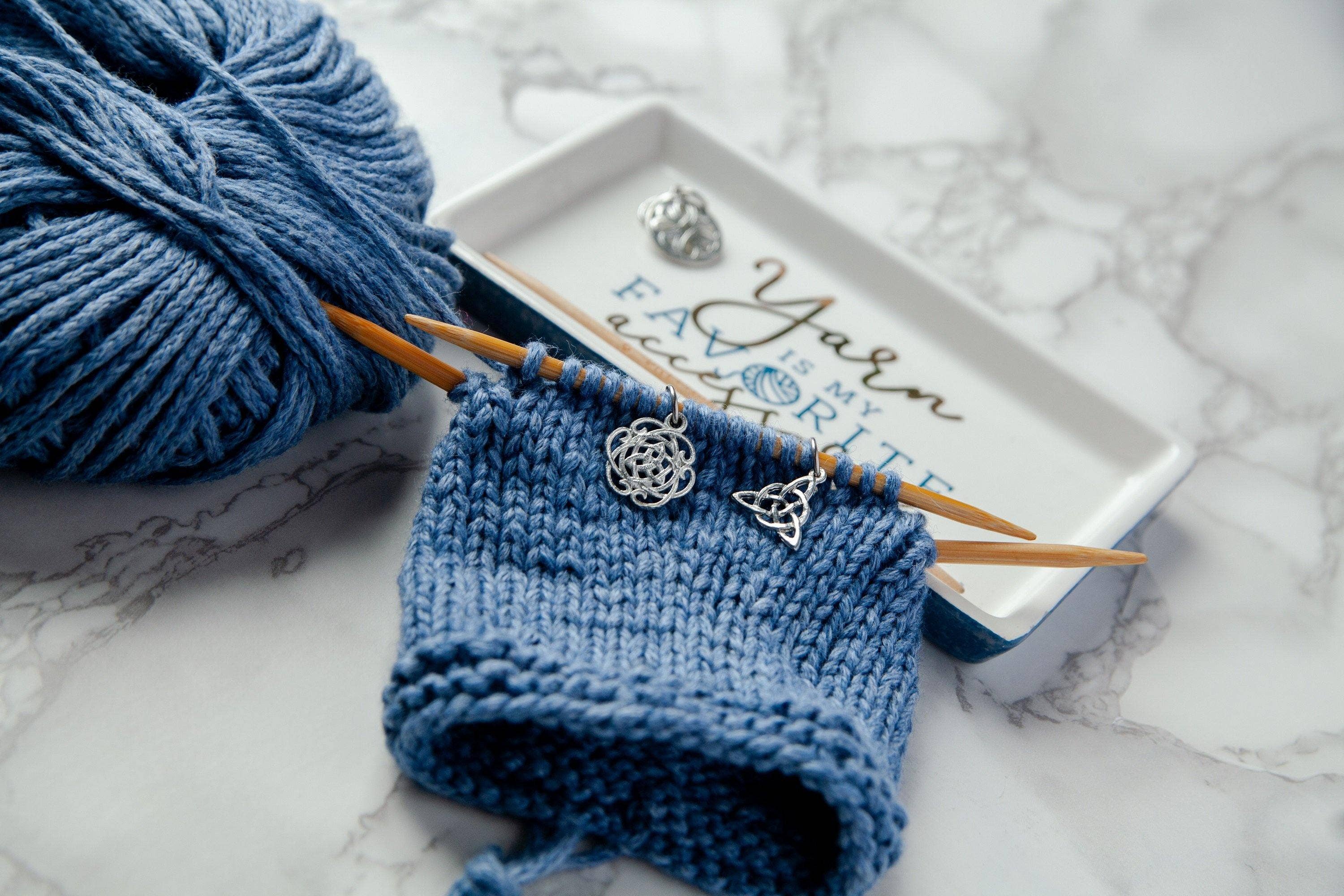 House of Morgan Pewter - Wholesale Knitting/Crochet Supplies - Custom Celtic Knitter Marker - Maker Gift - Yarn7