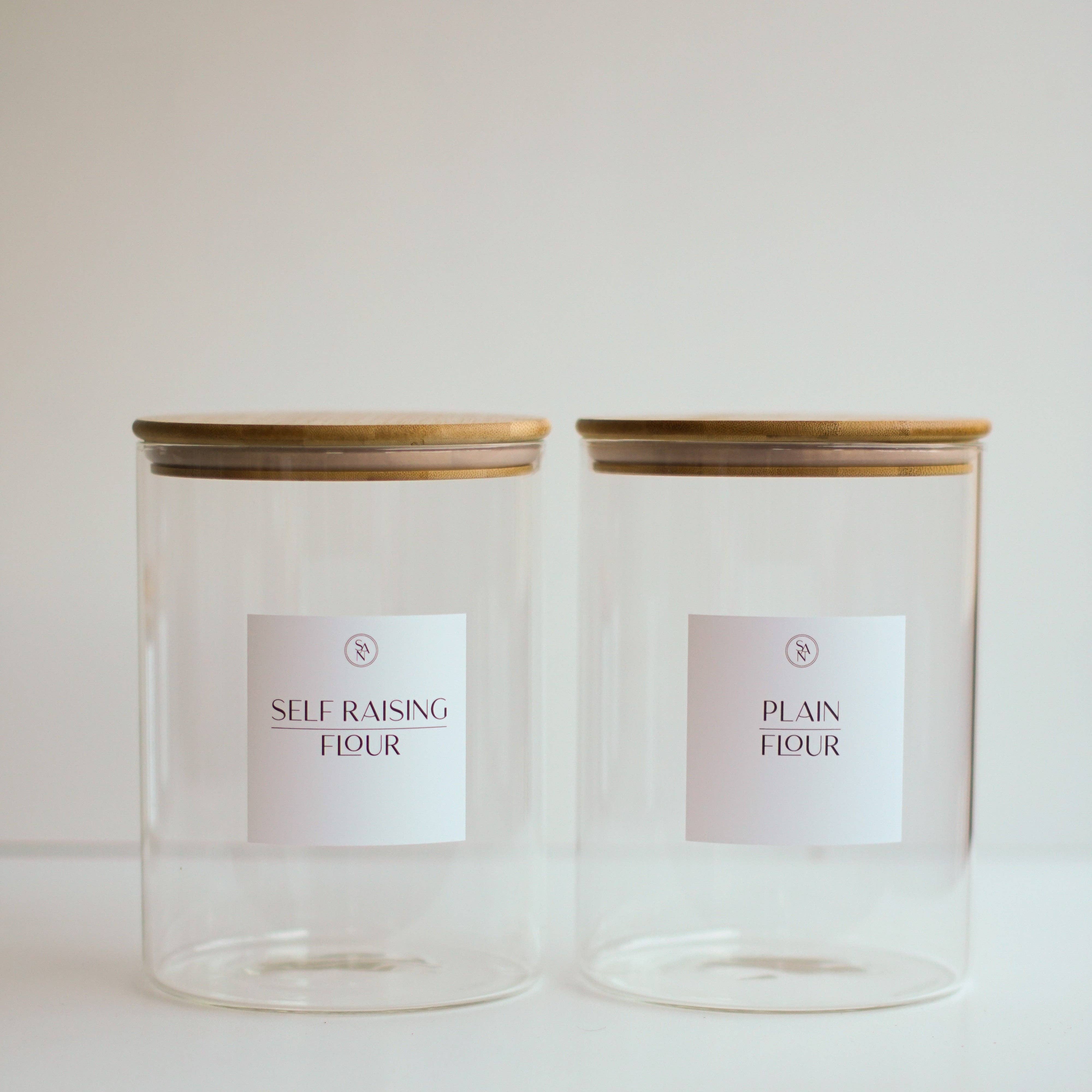 So At Nature – wholesale Jar – 3.2L Wide Mouth Glass Jar With Bamboo Lid Baking Pantry Storage Jar - So At Nature6