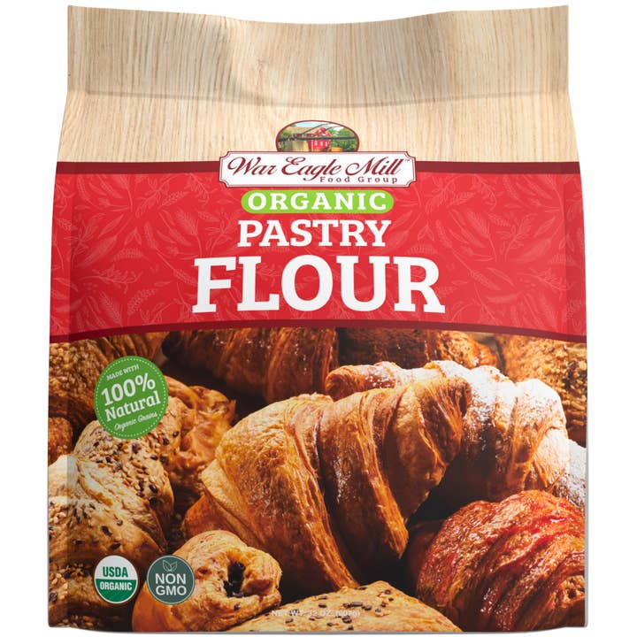 Organic Pastry Flour – 32 oz Bag for wholesale by War Eagle Mill Food Group