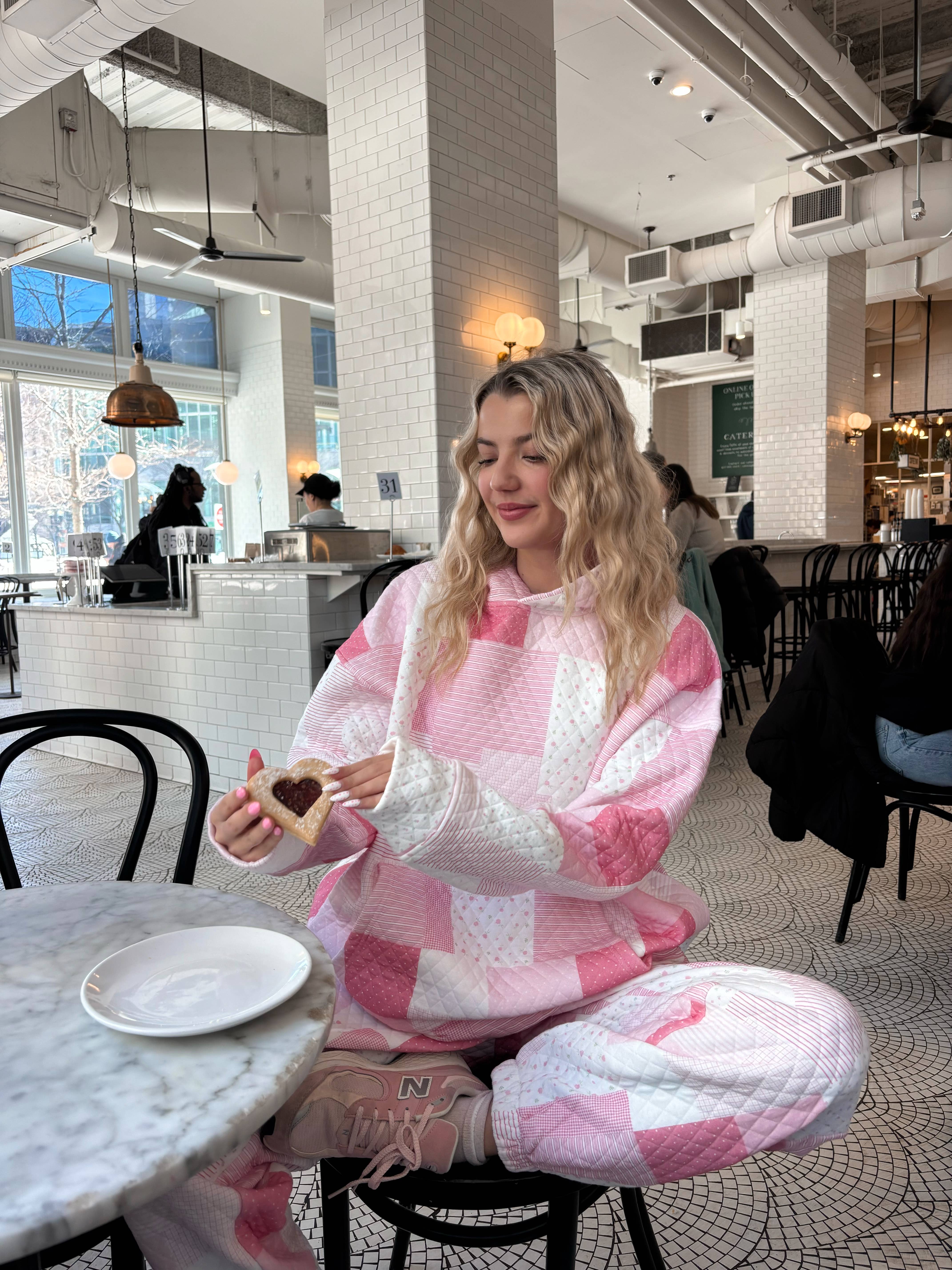 Sunkissed Coconut - Wholesale Hoodie - Women's - Margo Quilted Patchwork Hoodie5