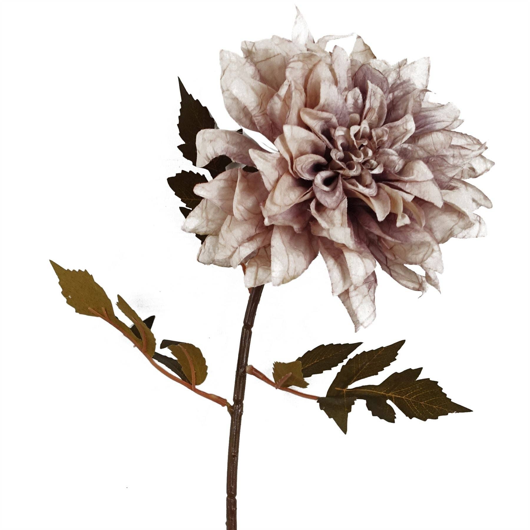 Leaf Design UK LTD - Venta al por mayor Flores artificiales - Tallo de flor de dalia de 55 cm, color rosa empolvado0